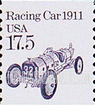 FindYourStampsValue: RACING CAR 1911 - Transportation Coil