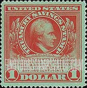 FindYourStampsValue: TREASURY SAVINGS - Alexander Hamilton
