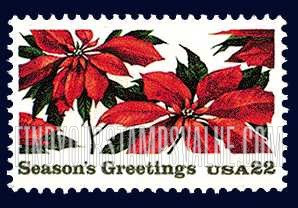 FindYourStampsValue: CHRISTMAS - Poinsettia Plants