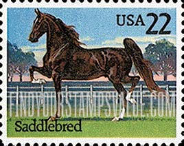 FindYourStampsValue: HORSES - Saddlebred
