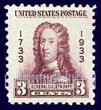 FindYourStampsValue: GEORGIA BICENTENNIAL - General James Edward Oglethorpe