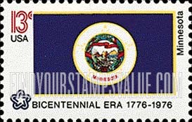 FindYourStampsValue: STATE FLAGS - Minnesota