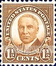 FindYourStampsValue: WARREN G. HARDING