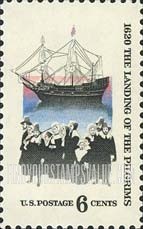 FindYourStampsValue: LANDING OF THE PILGRIMS