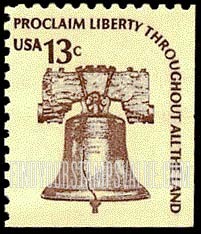 FindYourStampsValue: LIBERTY BELL, Booklet Stamp - Americana Issue