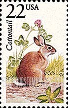 FindYourStampsValue: COTTONTAIL - North American Wildlife