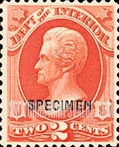 FindYourStampsValue: INTERIOR - Andrew Jackson