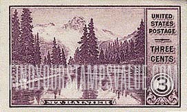 FindYourStampsValue: NATIONAL PARKS - Mt.Rainier and Mirror Lake, Special Printing
