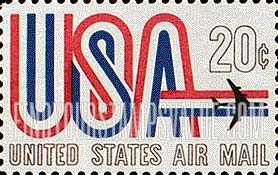 FindYourStampsValue: Air Post: "USA" AND JET