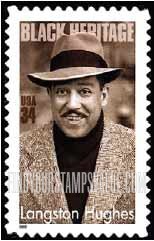 FindYourStampsValue: Black Heritage - Langston Hughes, Writer, Self-Adhesive stamp