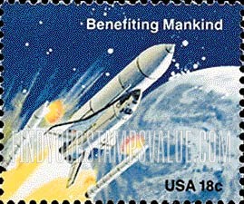 FindYourStampsValue: SPACE ACHIEVEMENT - Columbia space shuttle (launching)