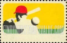 FindYourStampsValue: 100th ANNIVERSARY OF PROFESSIONAL BASEBALL - Batter