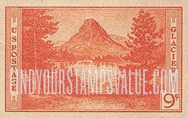 FindYourStampsValue: NATIONAL PARKS - Glacier National Park, Special Printing