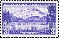 FindYourStampsValue: ALASKA - Landscape with Mt.McKinley