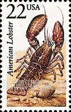 FindYourStampsValue: AMERICAN LOBSTER - North American Wildlife