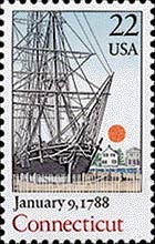 FindYourStampsValue: RATIFICATION OF THE CONSTITUTION BICENTENNIAL - Connecticut