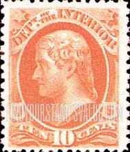 FindYourStampsValue: INTERIOR - Thomas Jefferson