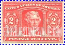 FindYourStampsValue: LOUISIANA PURCHASE EXPOSITION - Thomas Jefferson