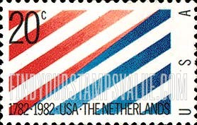 FindYourStampsValue: US-NETHERLANDS - 200th Anniversary of Diplomatic Relations