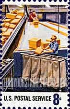 FindYourStampsValue: POSTAL SERVICE EMPLOYEES - Parcel Post Sorting