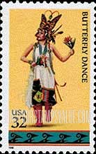 FindYourStampsValue: AMERICAN INDIAN DANCES - Butterfly