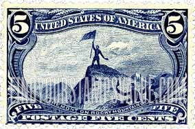 FindYourStampsValue: TRANS-MISSISSIPPI EXPOSITION ISSUE - Fremont on the Rocky Mountains