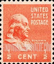 FindYourStampsValue: PRESIDENTIAL ISSUE - Benjamin Franklin