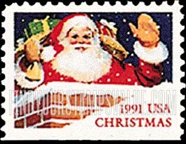 FindYourStampsValue: CHRISTMAS - Santa Claus in chimney, Booklet stamp