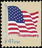FindYourStampsValue: AMERICAN FLAG, Self-Adhesive Booklet Stamp