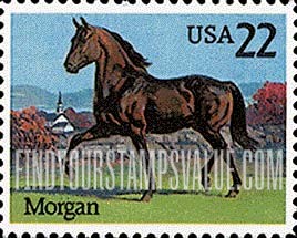 FindYourStampsValue: HORSES - Morgan