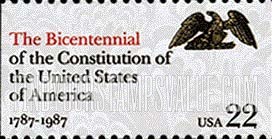 FindYourStampsValue: DRAFTING OF THE CONSTITUTION BICENTENNIAL, booklet stamp