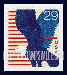 FindYourStampsValue: EAGLE, Self-adhesive Booklet stamp