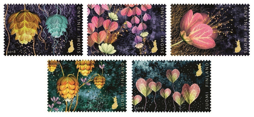 Valentine’s Day celebrated by Finland Post. Five inspired by art history stamps released