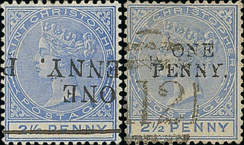 1888 St Christopher stamps stared at Spink. The mint example fetched US$27,066