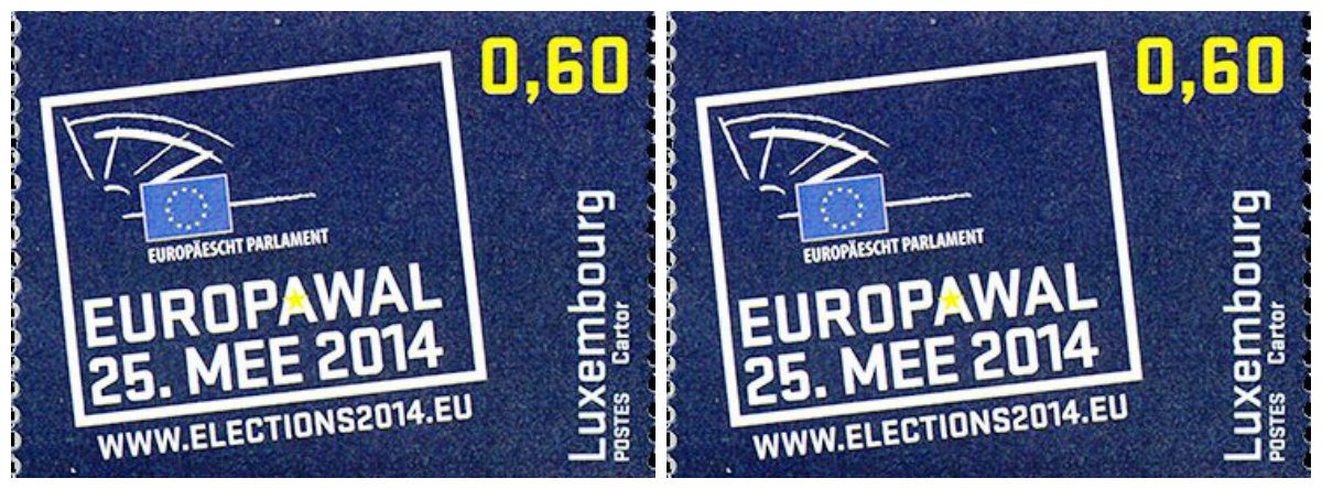 Stamp in honor of the European elections 2014