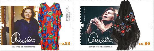 Portugal Post honors Amália Rodrigues with two original stamps!