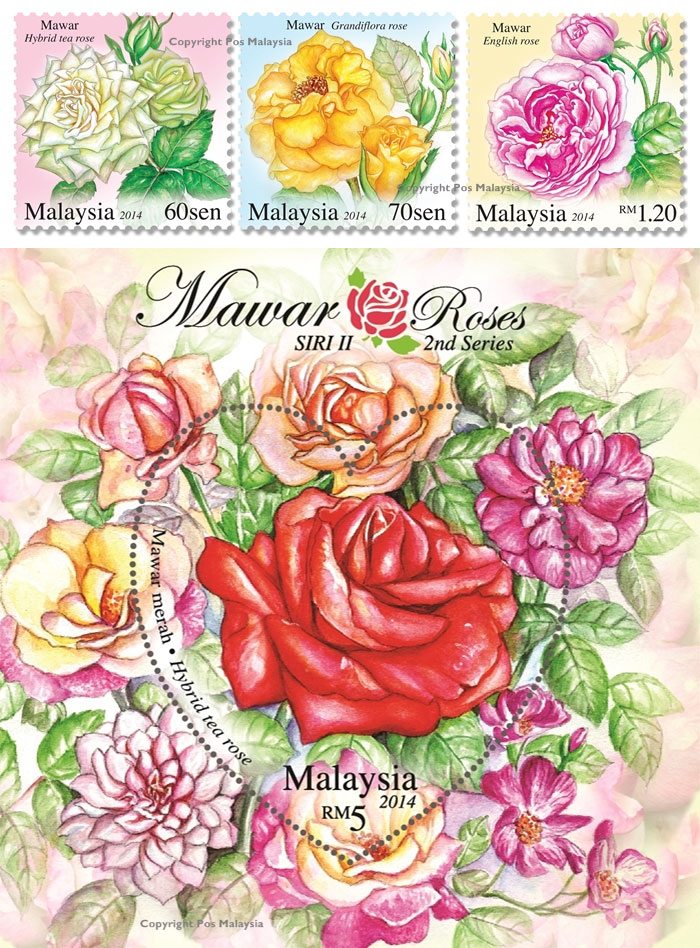 Sealed with a kiss and a rose on top – 2nd Roses Series from Pos Malaysia