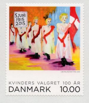 Women suffrage in Denmark – new stamp issue released