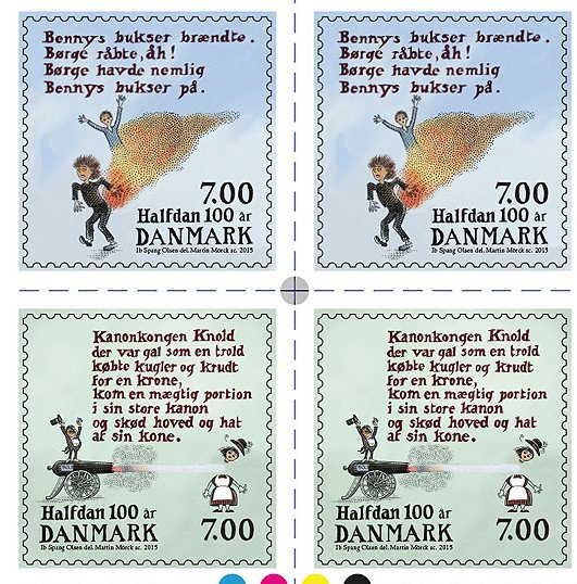 Centenary of Halfdan Rasmussen commemorated by Denmark Post