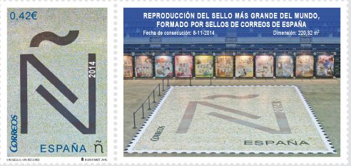 Spanish post office Guinness record marked with a new stamp issue