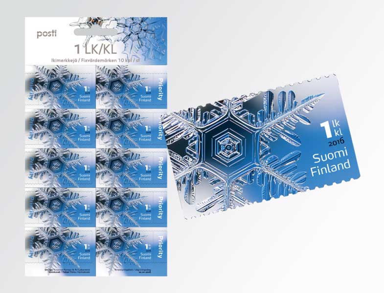 Glittering Ice Crystal stamps is to allure stamp collectors! New bright item by Finish Post is to your attention!