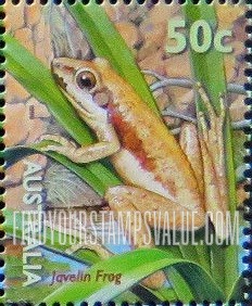 FindYourStampsValue: Pond Fauna: Javelin frog