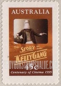 FindYourStampsValue: Poster, scene from: The Story of the Kelly Gang, 1906