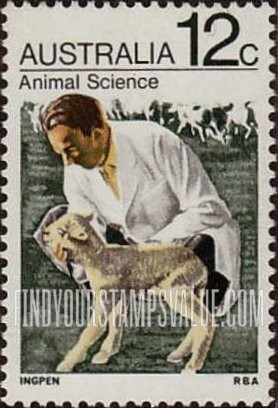 FindYourStampsValue: Man and lamb (animal science)