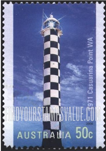 FindYourStampsValue: Lighthouses: Casuarina Point Lighthouse, Western Australia