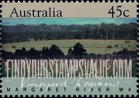 FindYourStampsValue: Vineyard Regions: Margaret River Western Australia
