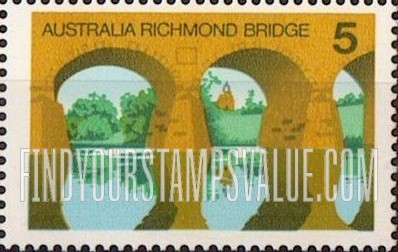 FindYourStampsValue: Richmond Bridge, Tasmania