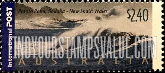 FindYourStampsValue: Tourist Attractions Type of 2000: Potato Point, Bodalla, New South Wales
