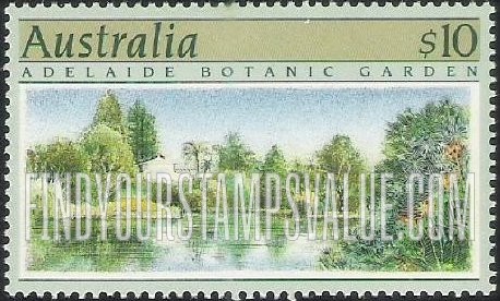 FindYourStampsValue: Botanical Gardens: Palm House, Adelaide Botanical Garden
