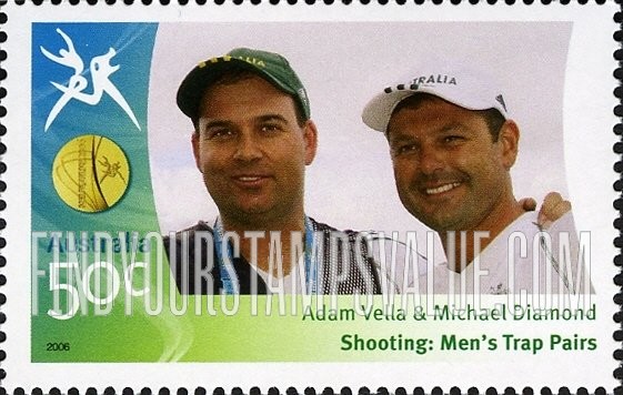 FindYourStampsValue: Medalists at Commonwealth Games: Adam Vella & Michael Diamond